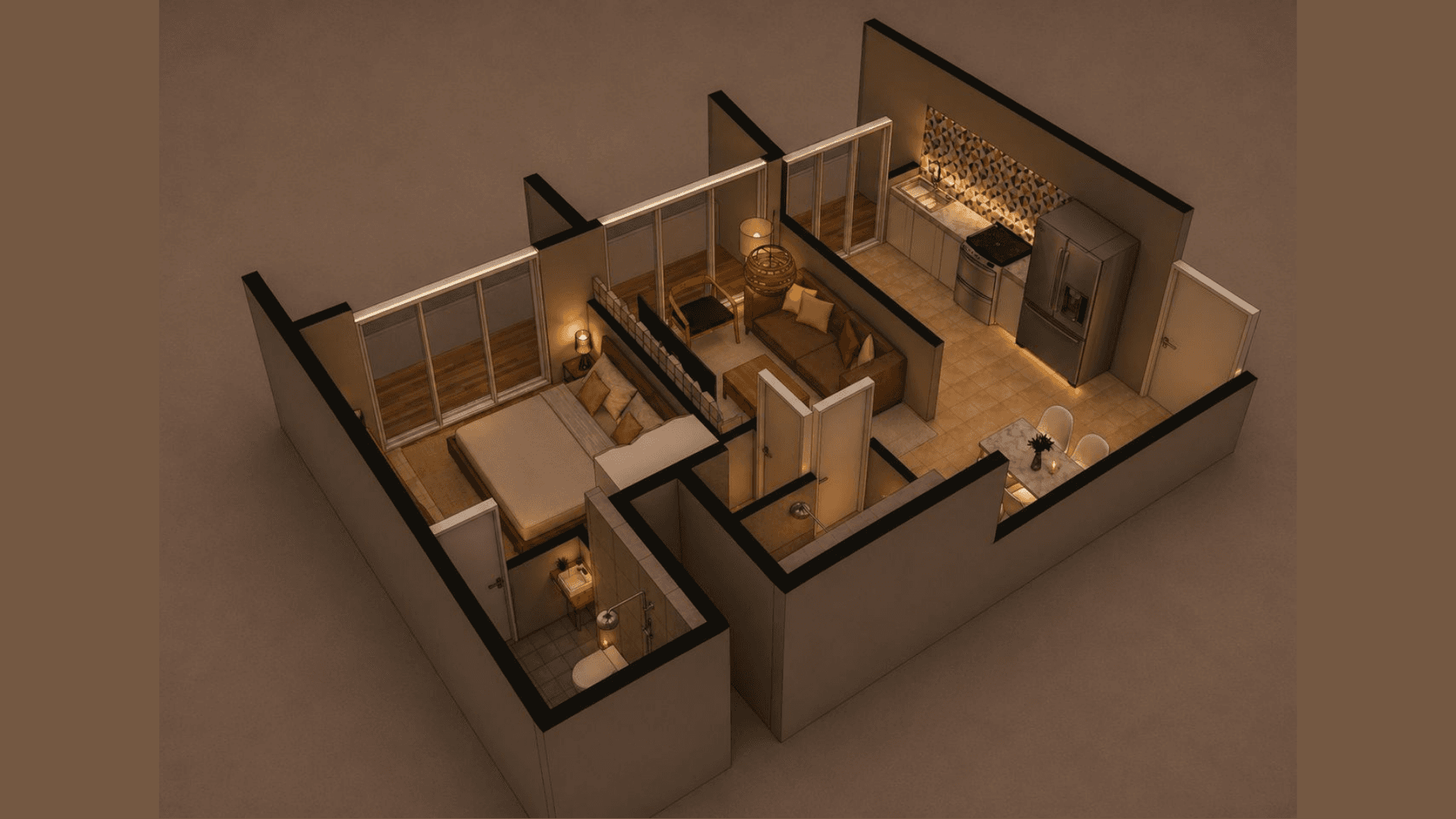 Signature 1BHK Fitted Kitchen